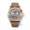 10ATM Water Resistant Coffee Genuine Leather Straps Wrist Watch Popular Designer Japanese Movement Watches For Men