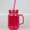 Customize Double Wall Mini Glass Plastic Mason Jar