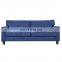 Living Room  Available Blue Sofa  Adjustable Backrest Three Seats Sofa