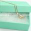 fashion jewelry gold plated letter N pendant curb chain necklace