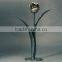 Metal flower sculpture for interior home decoration