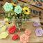 Satin ribbon handmade flowers