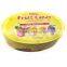Oval shaped christmas gift candy/chocolate tin box