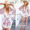 Hot Sale 2015 Summer Women Casual Loose White Lace Floral V-Neck Jumpsuits Rompers Short Plus Size Elegant Jumpsuit S-XL