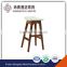 Factory cheap moden cool wood counter height upholstered backless barstools