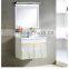 Luxury mirror fashion blue color hotel wooden bathroom cabinet manufacturer