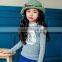 Whosale Fancy Boutique Korean Autumn Fashion Girl T-shirt Kids Apple Lace T-shirt