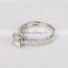 Top quality 925 silver adjustable women ring setting with AAA stones