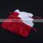 Red Velvet Christmas Santa Sack Drawstring gift Bag