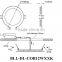 COB12w led downlight recessed downlight