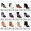 Brand Newest thick high heel Ankle Boots shoes for lady sexy Punk Style Rivets boots Platform Autumn Boots with Lace