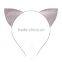 Hot-sales cute children cat ear hairband hard Headband for Baby Girl Hair Accessory wh-1843