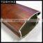 2014 Hot Sell Wood Color Shift Window Extrusion Aluminum Profile