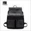 women leather backpack custom fashion design black oxford and calfskin leather backpacks