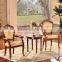 Customizable round coffee table wood coffee table set