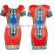 Latest Design Woman Plus Size Summer Short Sleeve Traditional African Dashiki Print Dress                        
                                                Quality Choice