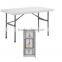 Plastic folding table-4' suqare folding table HDPE table top