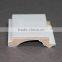 white primed solid wood profile for building