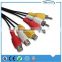 2015 factory direct wholesale 3.5mm jack audio cable d-terminal av cable