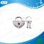AJF 2015 New Arrival Silver Heart Shape Mini Notebook Lock