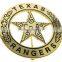 Low Price cheap gold badge custom metal badge