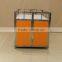 Movable platform metal display stand