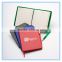 PU Hard Cover Stone Paper Notebook with ribbon bookmark