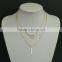 Lady fashion jewelry loop and strip pendant tassel multilayer necklace
