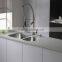 Small Radius R25 Stainless Steel SUS 304 Gauge 18/8 Double bowl kitchen Sink(D03L/R)