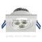 Aluminum base white/silver led recessed downlight