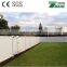 Backyard fence Vinyl White Privacy Fence With Lattice