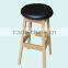 Durable Fashion And Brief Plastic Wooden Bar stool