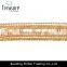 2016 Dubai gold plating chain bracelet with rhinestone mosaic for elegant women wholesale