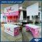 High Performance Straight Grain Fabric Full Color Exhibition Booth Display Racks