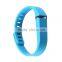 16 solid color available TPU+TPE material activity & sleep monitor bracelet for fitbit flex with factory price