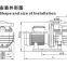 3HP water proof electric motors swim pool heat pump swimming pool pump