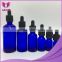 Factory supplier Boston round 15ml glass bottles color plastic colors screw cap matt rubber sharp dropper eliquid bottle