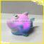 Wholesale Promotional Rubber Baby Bath Toy Big Eyes Soft Toy Shark LED