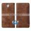 C&T Genuine pu leather wallet flip cover case for gionee f103