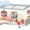 Large Capacity Curved Glass Chest Showcase