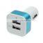 plastic material promotional gift dual USB car charger