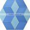 hexagonal glass mosaics, colored glass mosaic, home decor mosaics (T10~T15)