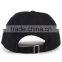 China Factory Daijun New Design OEM High Quality 100%cotton Metal Buckle Black Embroidered logo Men Custom A-Flex Caps