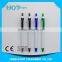 White Barrel Click Ball Pen With Transparency Plunger Clip and Tip