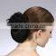 New black chignon hair, synthetic hair piece bun