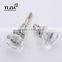 2 1/6 inch kids bedroom furniture zinc base glass door handles and knobs