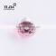 1 2/7 inch furniture hardware depression pink cabinet glass handle with zinc