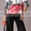 Pretty Steps 2016 elegant ladies casual half sleeve cardigan flower print high quality blouse