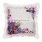 VIOLET DIGITAL PRINTED 3D FLOWERED CUSHION