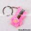 Bear shaped rubber keychains wholesale, cheap keychains in bulk